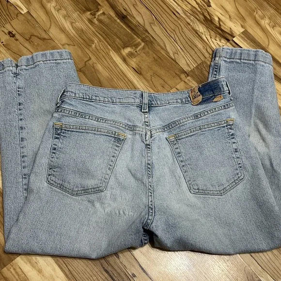 Women's LEVI STRAUSS Stretch Denim Pants Capris Size Misses 10 - Picture 3 of 13